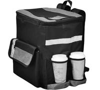 Grande para Entrega de Pizza, de Transporte térmica, Organizador | Impermeable para el Almacenamiento de Alimentos, Varios portavasos, Bolsas Plegables para Comida Caliente | Viajes de