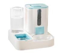 Grande para Mascotas: Cuencos Elevados para Gatos, Cuencos De Alimentación para Mascotas | De 2400 Ml con Dispensador Automático De Agua por Gravedad De 1300 Ml, 2 En 1 De Gran Capac