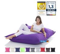 Grande Puff XXL Interior Algodón Bean-Bag de Sala de Estar, Oficina, Guardería, Bolsa de Frijoles 400L Silla Gigante Puf niños y Adultos 180 x 140cm