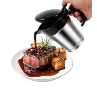 Grande Saucerère - Recipiente de servicio de 45 cl para salsa con tapa - Tarro de salsa doble pared | para recepción de boda, buffet restaurante hotel Cuisine