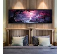 Grande Terror Diamond Painting Kit Completo 39.3x106.2 Inch/100x270 cm para Hogar Decoracion, DIY Cuadros Diamantes 5D Diamond Painting Bosque Pintura Diamante, Mosaico Diamond Art Regalo de Casa