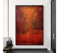 Grande œuvre d'art murale abstraite à figures rouges, cadres modernes, peinture abstraite, décoration moderne 30x50cm(12x20in)