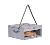 GrandeCowboyHatStorageBoxStackableHardShellCasewithTransparentWindowDust-ProofTravelCarrierforUpto5HatsGrey