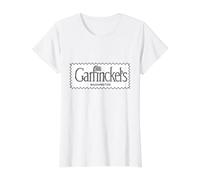 Grandes almacenes Vintage Garfinkel's Washington Camiseta gráfica económica, Mujer, Blanco, L