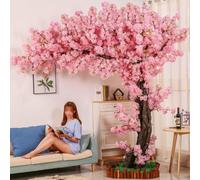 Grandes áRboles De Flor De Cerezo Artificiales De Color Rosa, áRbol De Flor De Cerezo Artificial Realista, áRbol De Flor De Sakura Falso, DecoracióN De Bodas Y Fiestas,04,3x2m