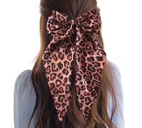 Grandes Barras Para El Cabello Bowknot - Clip De Pelo De Cinta De Satén, Para Cabello De Motivación De Leopardo | Pelo Rizado Grueso Grandes Clips De Prua Con Fuerte, Aves De Cabello