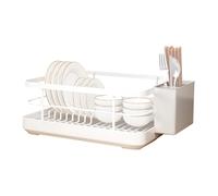 Grandes bastidores para mostrador de cocina, organizador de utensilios de canasta de encimera de cocina de gran capacidad, solución de secado optimizado, drenaje eficiente, 13.39x10.24x6.3 pulgadas pa
