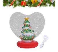 Grandes bolas de Navidad inflables, corazón luminoso para decoraciones de fiestas, figura en el interior, bola inflable para exterior, jardín, césped, porche, pasillo, parque espacio público