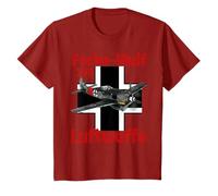 Grandes camisetas de aviación. Luftwaffe alemán F/W 190. Camiseta