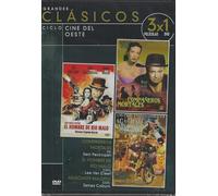 Grandes Clásicos Ciclo Cine del Oeste, Colección 3 Películas en DVD, Compañeros Mortales, El Hombre de Rio Malo y Agáchate Maldito, Edición Slim
