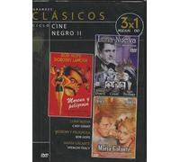 Grandes Clásicos Ciclo Cine Negro II, Colección de 3 Películas en DVD, Luna Nueva, Morena y Peligrosa, María Galante, Edición Slim