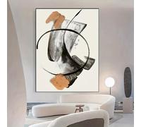 Grandes cuadros abstractos para la sala de estar, otras obras de arte grandes para la pared, obras de arte enmarcadas para decoración del hogar (80 x 110 cm [32 x 43 pulgadas])