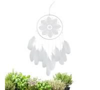 Grandes - Decoración de pared de plumas, diseño de plumas vibrantes | Filtro de sueños para decoración de dormitorio, red de sueños colorida única para el hogar, la