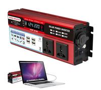 Grandes inversores de potencia | Inversor de corriente para automóvil modificado multifunción - Inversor de corriente de 2000 W con ventilador de refrigeración y puertos USB para portátiles de viaje p