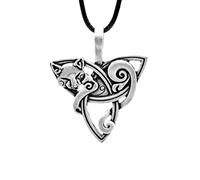 Grandes Joyas Vikingos de Hombres Collar de Lobo Adolescente de adolescencia Irlanda Celtics Knot Pends Amulet Collar