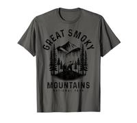 Grandes Montañas Humeantes Parque Nacional Tennessee Vintage Camiseta