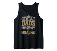 Grandes papás Son promovidos a Abuelos Día del Padre Nuevos Abuelos Camiseta sin Mangas