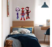 Grandes Pegatinas De Pared Spidey Y Sus Amigos Conjunto Dormitorio 50x70 Cm