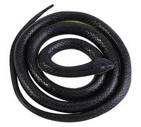 Grandes Serpientes de Goma Realista, 51 Pulgadas de Halloween de Miedo de Juguete Falso Negro Mamba Serpiente de Jardín para Asustar a los Pájaros, Bromas, Halloween Decoración del Partido