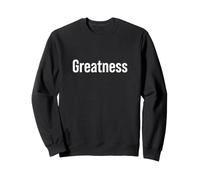 Grandeza Motivacional Inspirador Minimalista Hombres Mujeres Sudadera