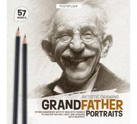 Grandfather Portraits - Artistic Drawing: Studio Workbook with 57 Realistic Models to Master Volume, Light, and Shading with Graphite (Posterlike Portrait Drawing Studio)