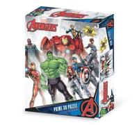 Grandi Giochi-Los Vengadores Avengers Puzzles lenticulares horizontales con 200 Piezas Incluidas y Caja con Efecto 3D-PUA01000 (PUA01000)