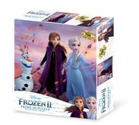 Grandi Giochi- Frozen, Elsa, Anna e Olaf II Puzzle lenticular Horizontal, con 500 Piezas Incluidas y Paquete con Efecto 3D-PUR02000 (PUR02000)