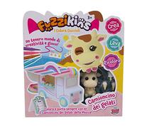 Grandi Giochi - Fuzzikins I Colorear Cachorros, Camión de Helados, Cachorros para Colorear, Lavar y recolorear - FUZ00008