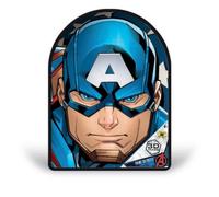 Grandi Giochi Marvel Avengers Capitán América Puzzle lenticular Vertical, con 300 Piezas Incluidas y Caja de Lata con Efecto 3D-PUB01000 (PUB01000)