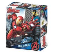 Grandi Giochi Marvel Avengers Iron Man Puzzle lenticular Horizontal, con 500 Piezas Incluidas y Paquete con Efecto 3D-PUA04000 (PUA04000)