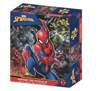 Grandi Giochi Marvel Spiderman vs Enemigos Puzzle lenticular Horizontal, Incluye 500 Piezas y Paquete con Efecto 3D-PUA07000, PUA07000