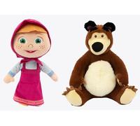 Grandi Giochi - Masha y Oso, Peluche Suave de 20 cm Surtidos - MHA04000