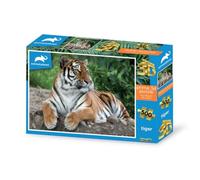 Grandi Giochi PU201000 Tigre Discovery Tiger Puzle de Lente, Horizontal, con 500 Piezas, Efecto 3D, Paquete PU201000