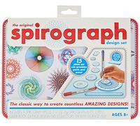GRANDI GIOCHI- Spirograph Design Set Tin Papelería y calcomanías para niños, Multicolor, 16 x 21.5 x 2 cm (Flair 8056379008958)
