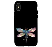 Grandma Dragonfly Watercolor Graphic For Biology Teacher Carcasa para iPhone X/XS