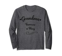 Grandma Forever A Hug Mother's Day - Abuela Amorosa Orgullosa Manga Larga