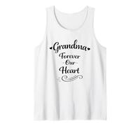 Grandma Forever Our Heart Día de la Madre - Abuela Amorosa Orgullosa Camiseta sin Mangas