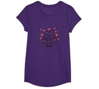 Grandma Great Bear: Adorable Caricatura para amar a Las Nanas Camiseta, Niñas, Morado, M