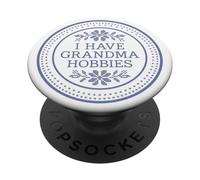 Grandma Hobbies Reading Cozy Book Lover Librarian Bookish PopSockets PopGrip Adhesivo