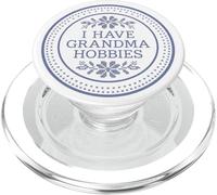 Grandma Hobbies Reading Cozy Book Lover Librarian Bookish PopSockets PopGrip para MagSafe