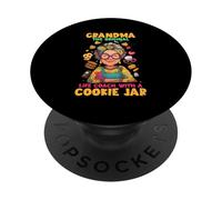 Grandma is The Original Life Coach with a Cookie Jar PopSockets PopGrip Adhesivo