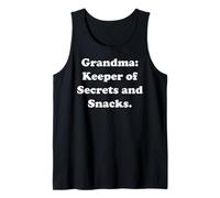 Grandma Keeper Of Secrets And Snacks Funny Saying Camiseta sin Mangas