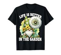 Grandma Life Is Better In The Garden Gnome For Retirement Camiseta