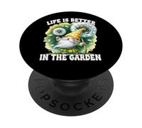 Grandma Life Is Better In The Garden With Dandelion Wishes PopSockets PopGrip Adhesivo