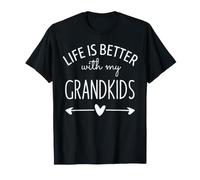 Grandma Life is Better with My Grandkids Grandpa Grandparent Camiseta