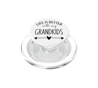 Grandma Life is Better with My Grandkids Grandpa Grandparent PopSockets PopGrip para MagSafe