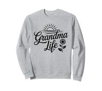 Grandma Life - La mejor amante de la abuela con estampado floral vintage Sudadera