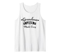 Grandma Love Made Cozy Día de la Madre - Abuela Amorosa Orgullosa Camiseta sin Mangas