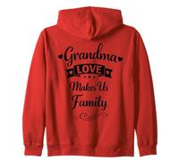 Grandma Love Makes Us Family Día de la Madre - Abuela Orgullosa Sudadera con Capucha
