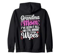 Grandma MOM I VE Seen IT All and I Still Brought Extra Wipes Sudadera con Capucha